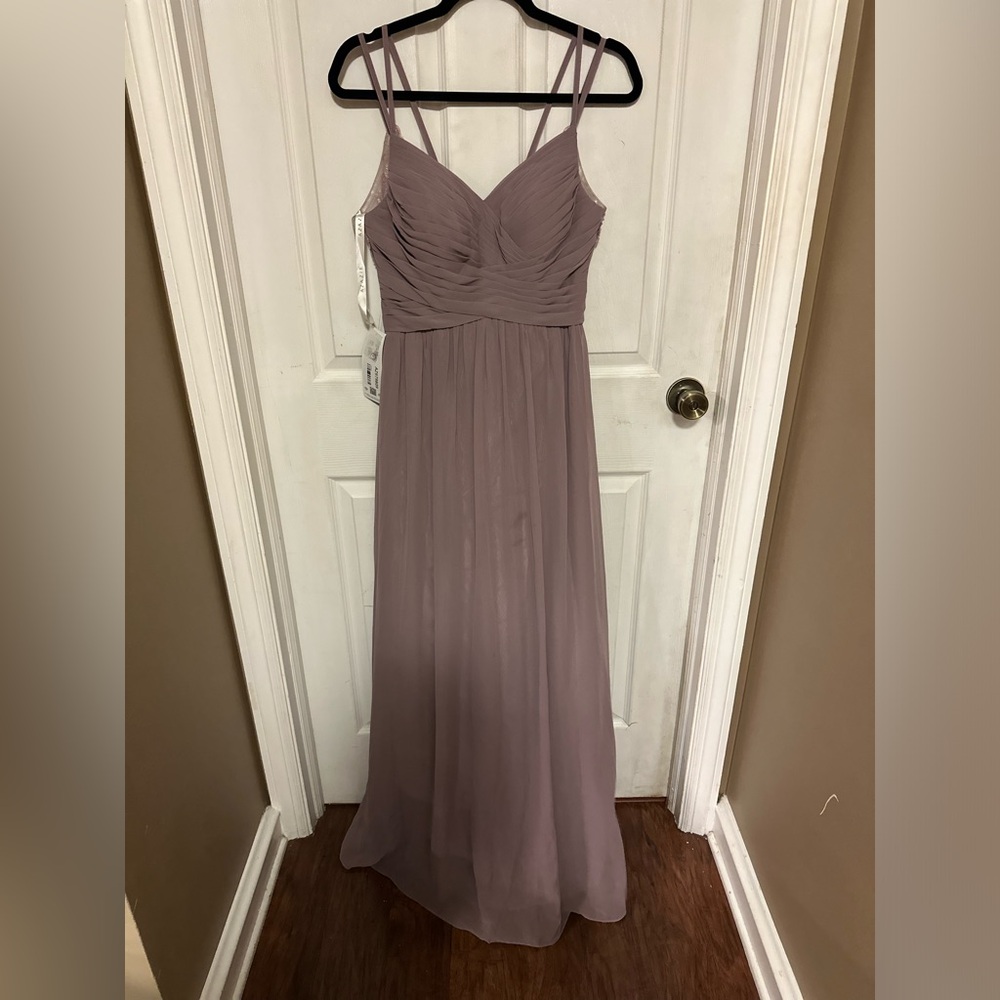 Azazie dress size A4 in color dusk.